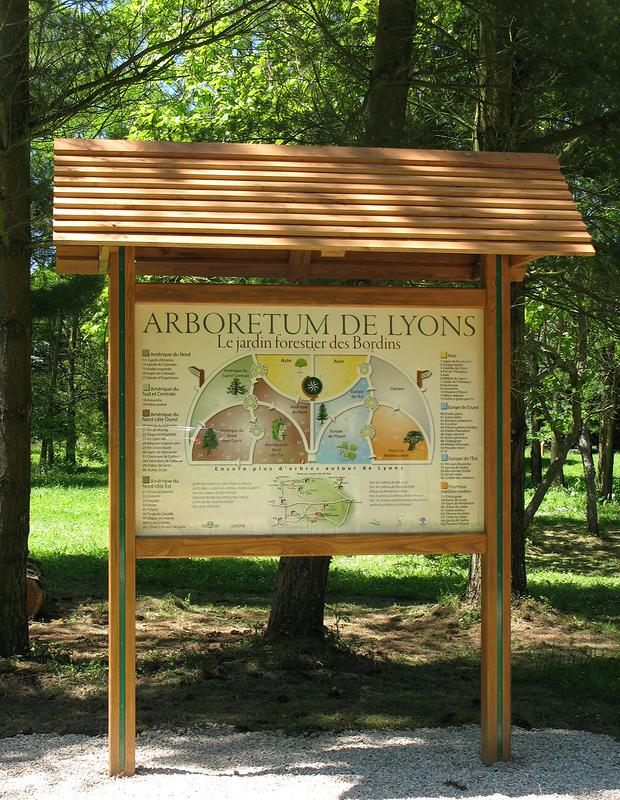 L'Arboretum est composé de cinq grandes zones