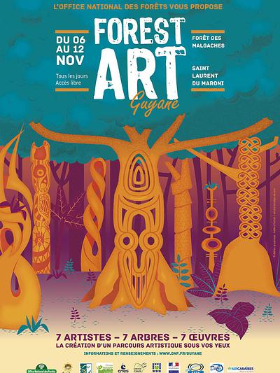 L'affiche qui annonçait la manifestation de création artistique durant la semaine du 6 au 12 novembre 2017