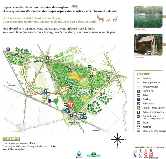Retrouvez le plan du parc dans le pdf proposé en téléchargement