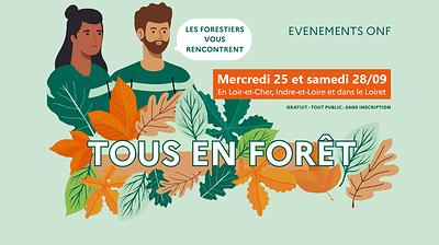 Illustration d'annonce des événements Tous en forêt en Centre-Val de Loire
